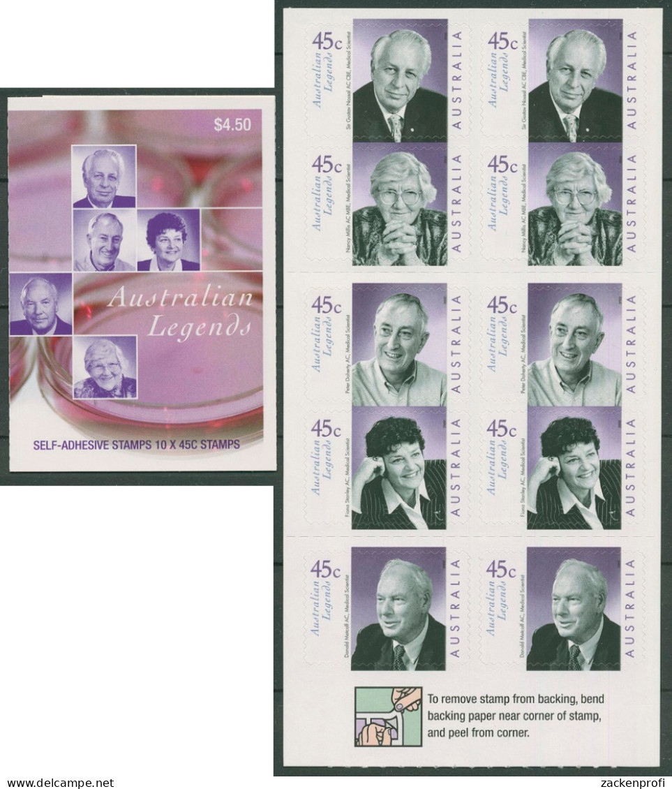 Australien 2002 Australian Legends Mediziner MH 145 Postfrisch (C29597) - Carnets