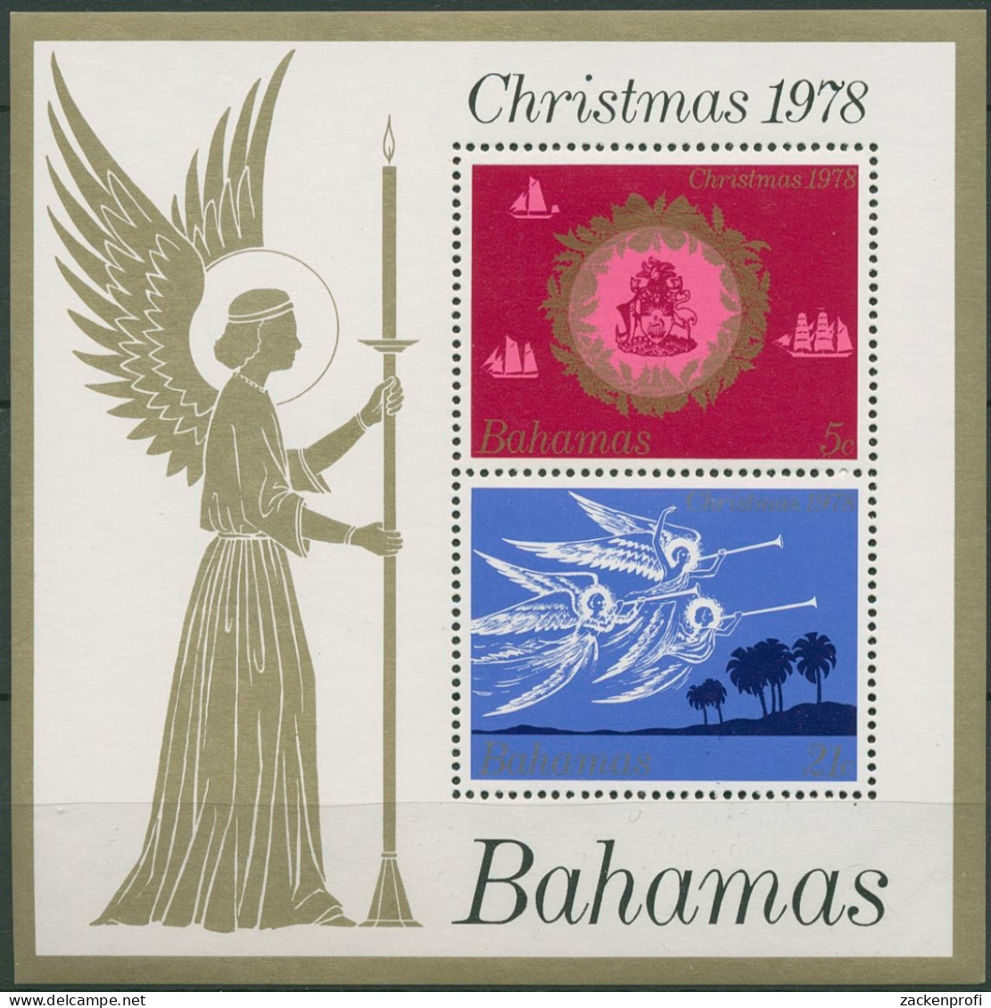 Bahamas 1978 Weihnachten Block 25 Postfrisch (C94005) - Bahamas (1973-...)