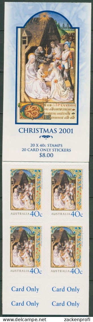 Australien 2001 Weihnachten Anbetung Der Könige MH 144 Postfrisch (C29595) - Markenheftchen