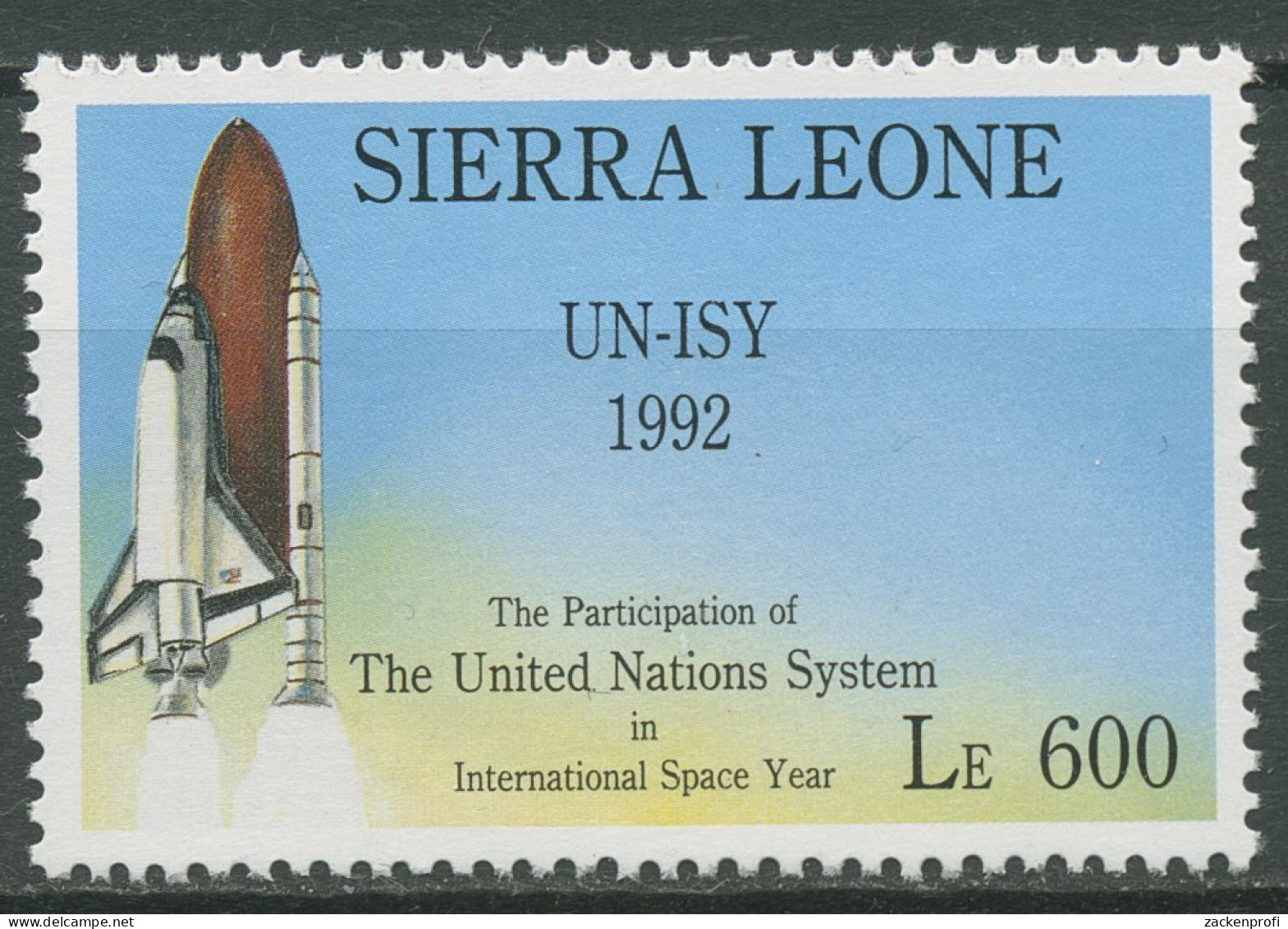 Sierra Leone 1993 Internationales Weltraumjahr Space Shuttle 1961 Postfrisch - Sierra Leone (1961-...)