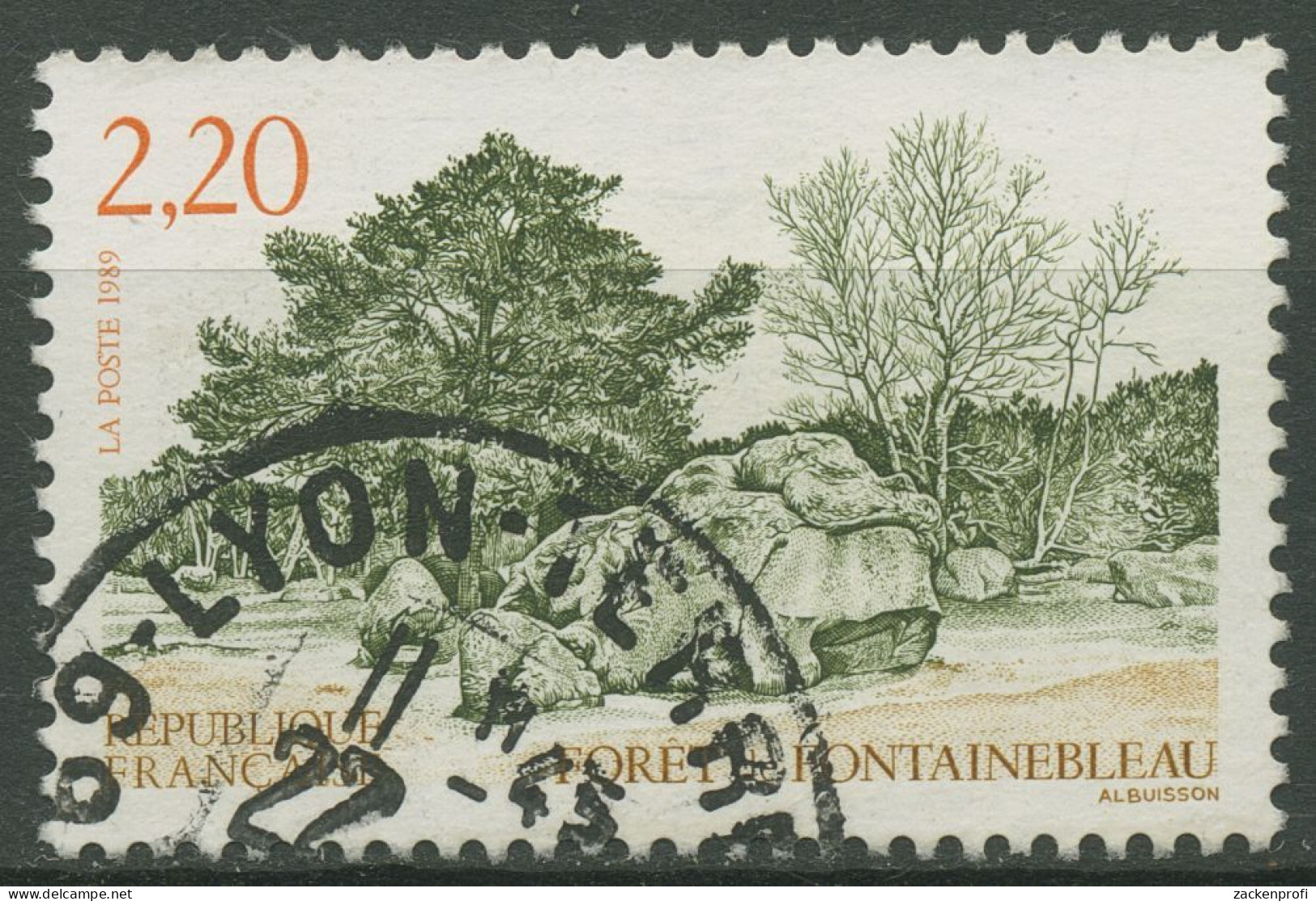 Frankreich 1989 Tourismus Wald Von Fontainebleau 2718 Gestempelt - Used Stamps