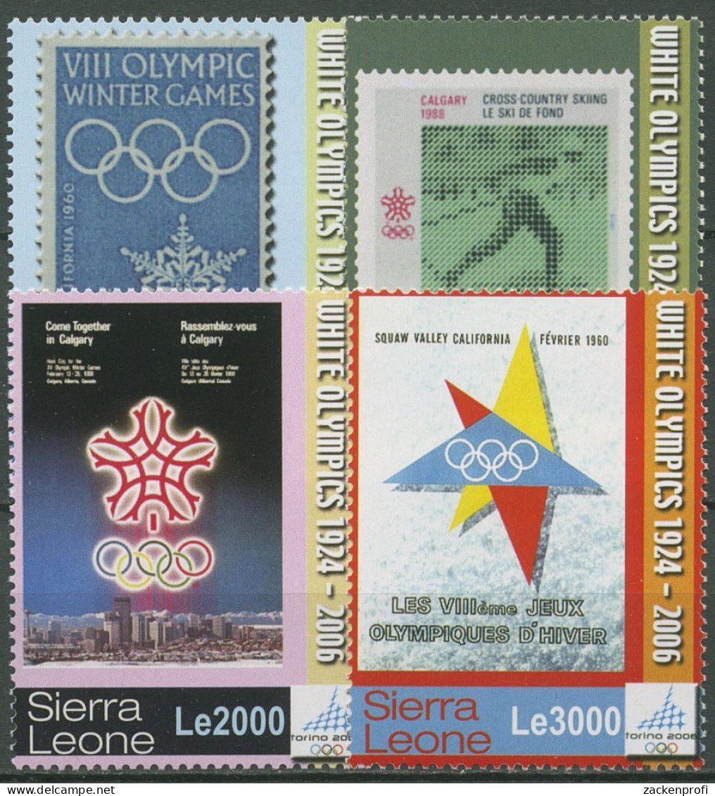 Sierra Leone 2006 Olympische Winterspiele In Turin 4908/11 Postfrisch - Sierra Leone (1961-...)