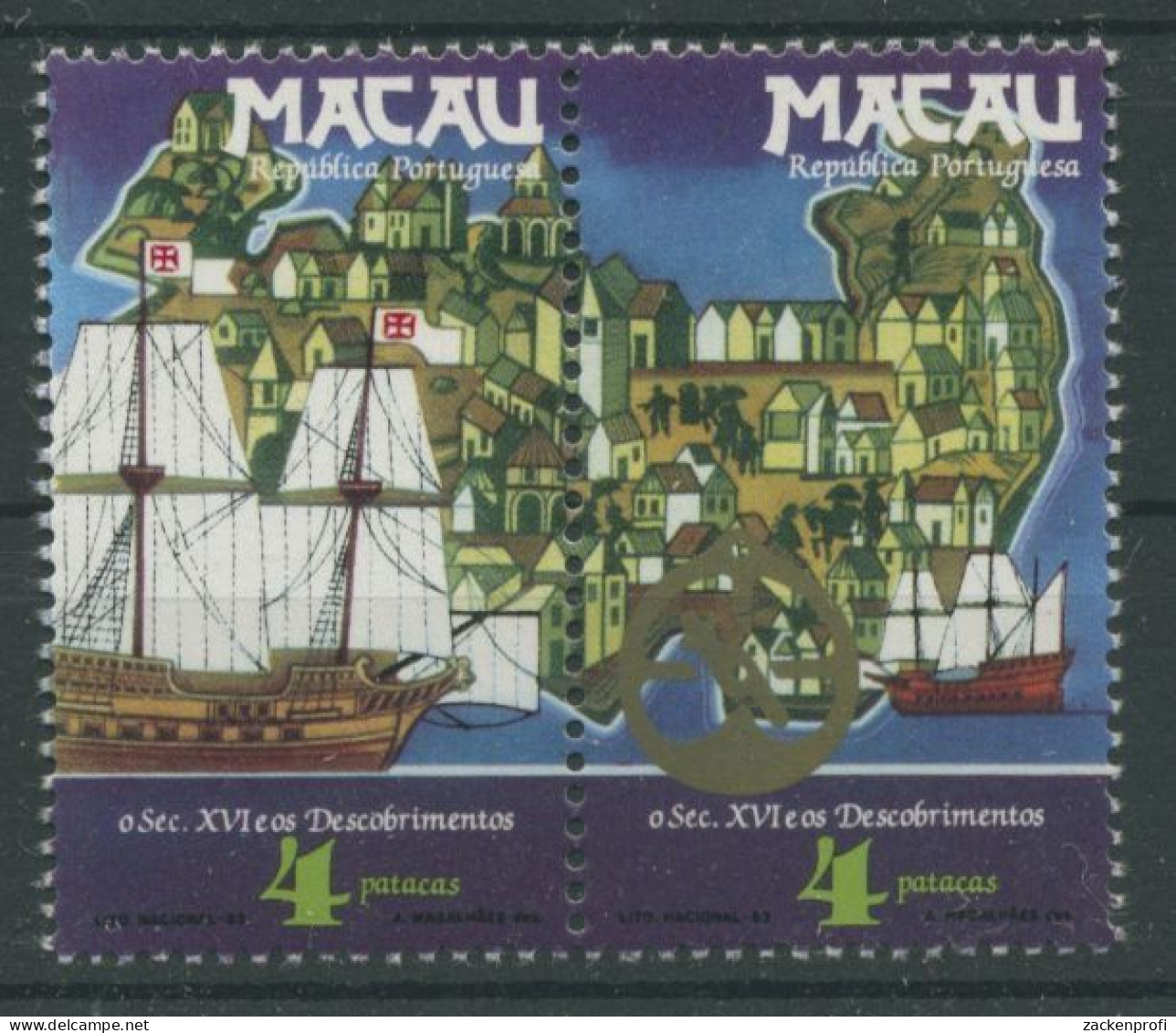 Macau 1983 Entdeckungen Schiffe 511/12 ZD Postfrisch - Nuevos