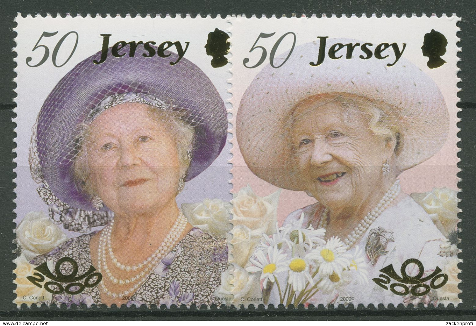 Jersey 2000 Königin Mutter Elisabeth 949/50 Postfrisch - Jersey