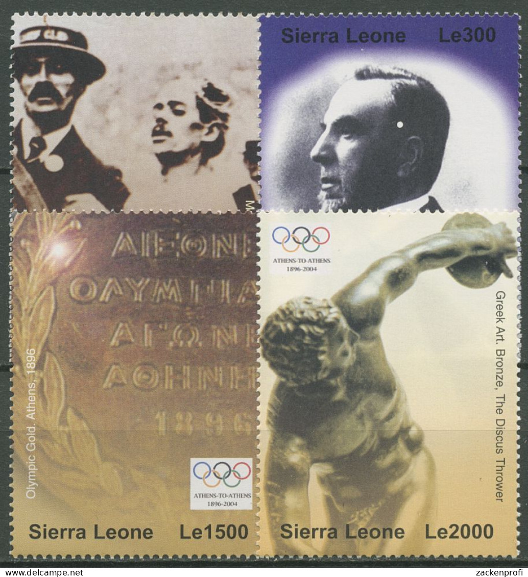 Sierra Leone 2004 Olympische Sommerspiele In Athen 4608/11 Postfrisch - Sierra Leona (1961-...)