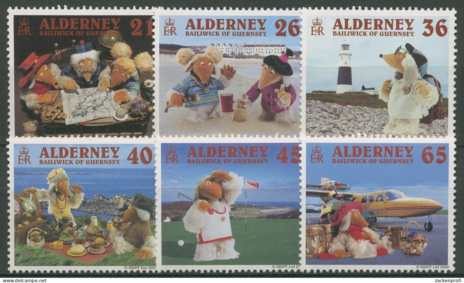 Alderney 2000 Trickfiguren Wombles 151/56 Postfrisch - Alderney