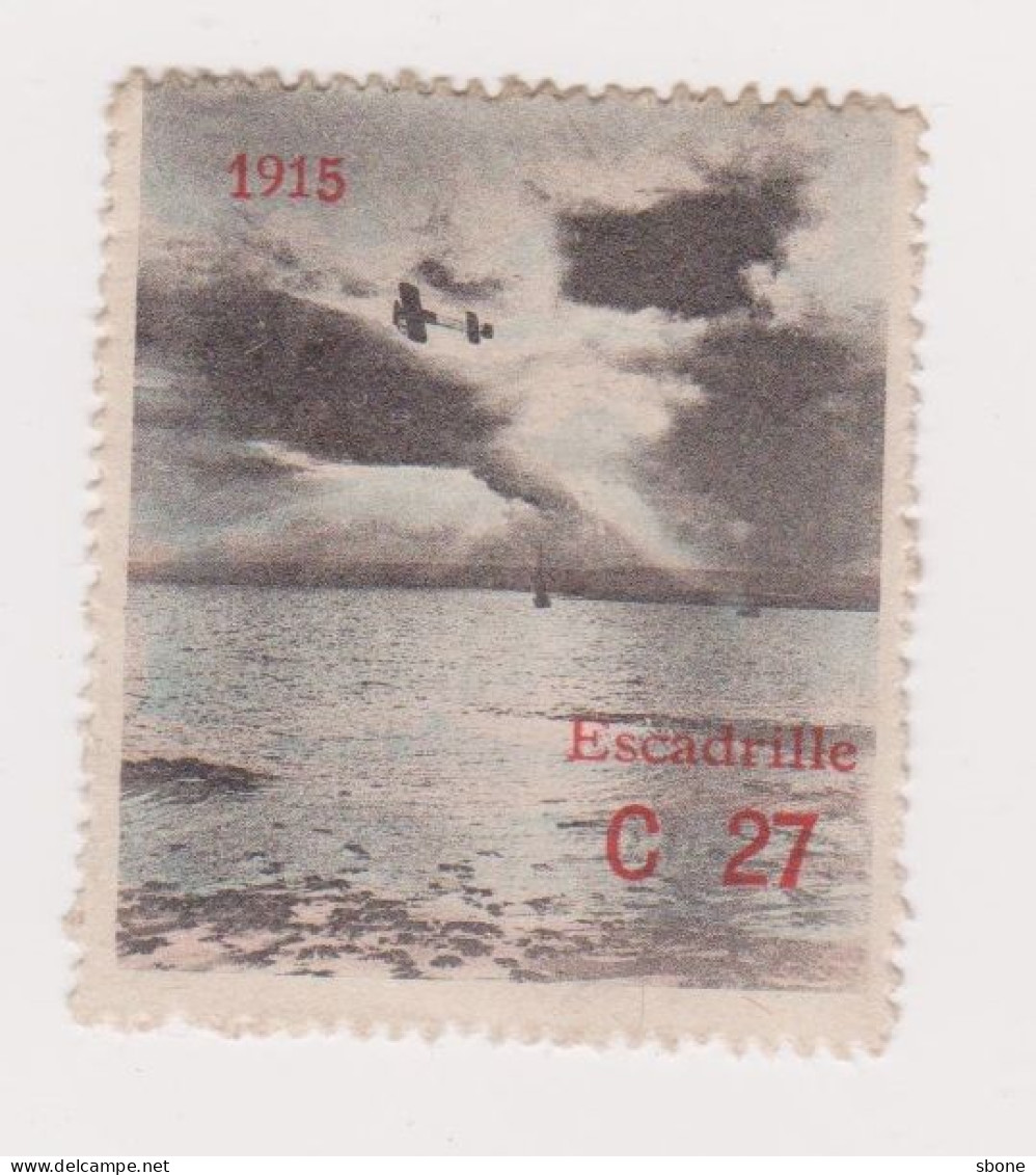 Vignette Militaire Delandre - Aviation - Escadrille C27 - Militärmarken