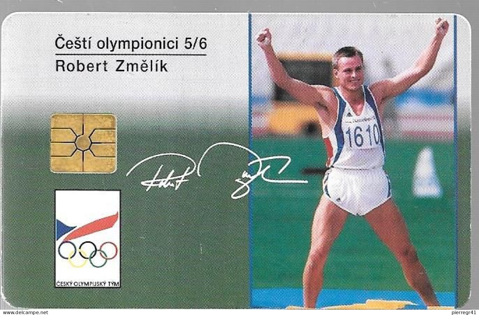 CARTE-PUCE-TCHEQUE-Gem-12/94-DECATLON-Robert ZMELIK-Utilisé-TBE - Sport