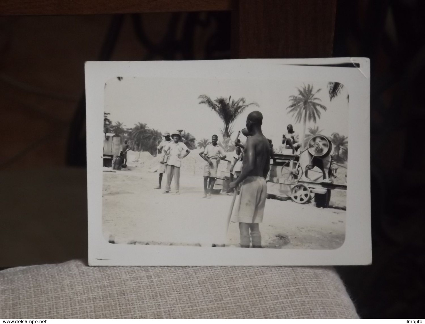 3 PHOTO FOTO MAJOR WATER FALL IBADAN NIGERIA 1938 WORKS LAVORI TRINCEA - Nigeria