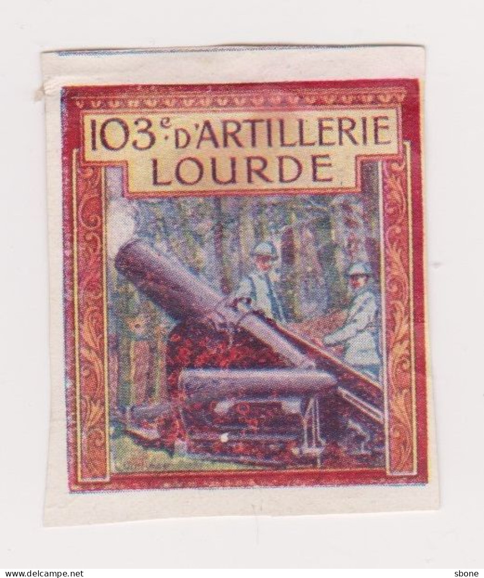 Vignette Militaire Delandre - 103ème Régiment D'artillerie Lourde - Vignettes Militaires