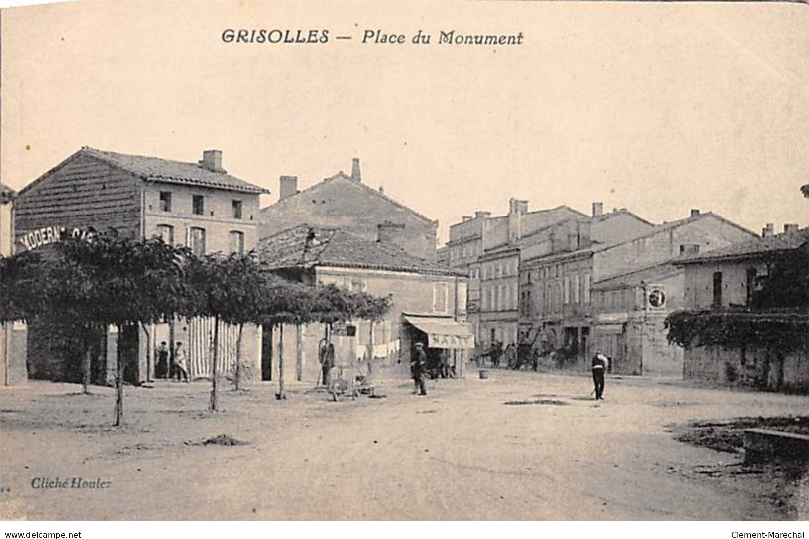 GRISOLLES - Place Du Monument - état - Grisolles