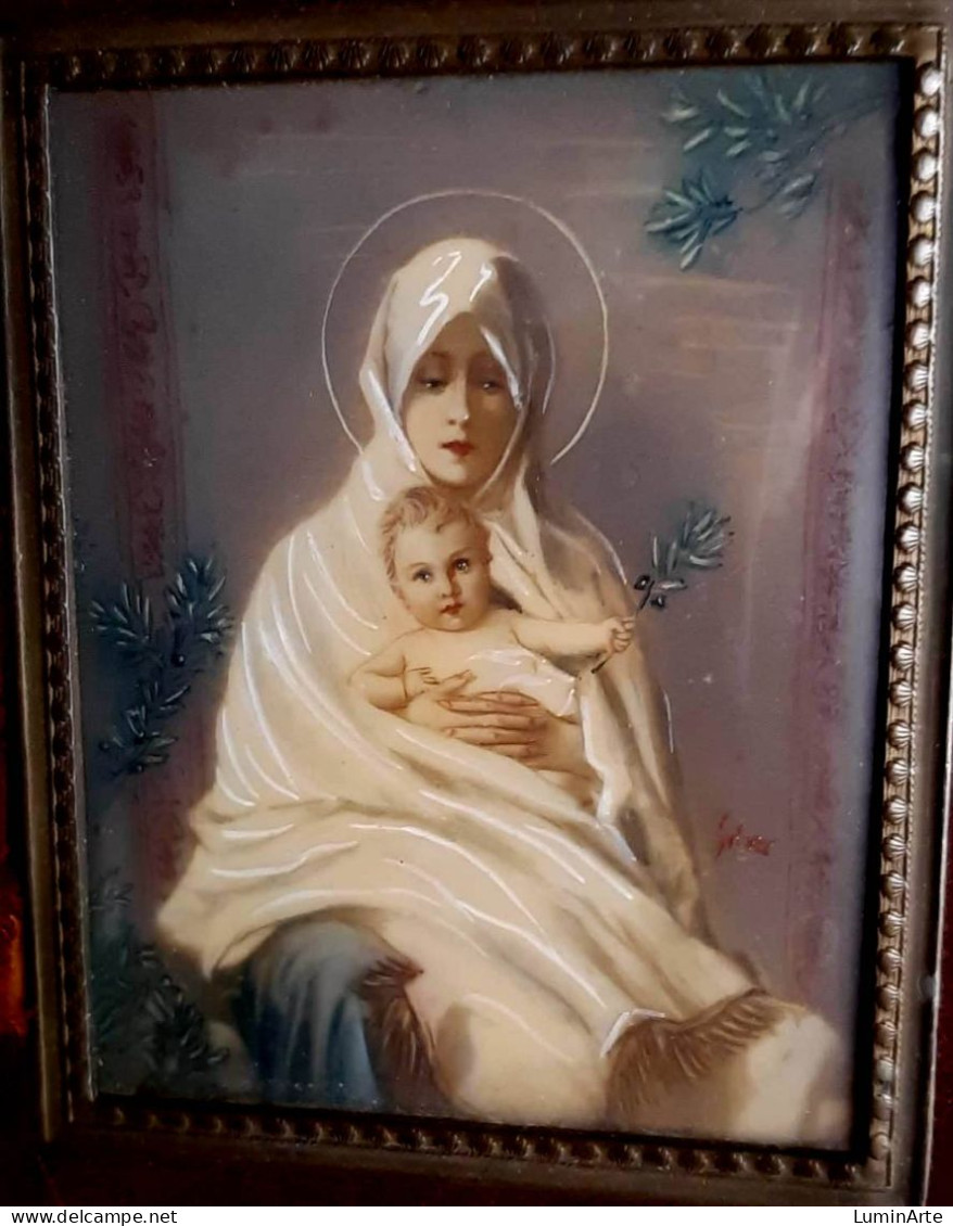 "Madonna Dell'Ulivo" First '900 Signed - Religious Art