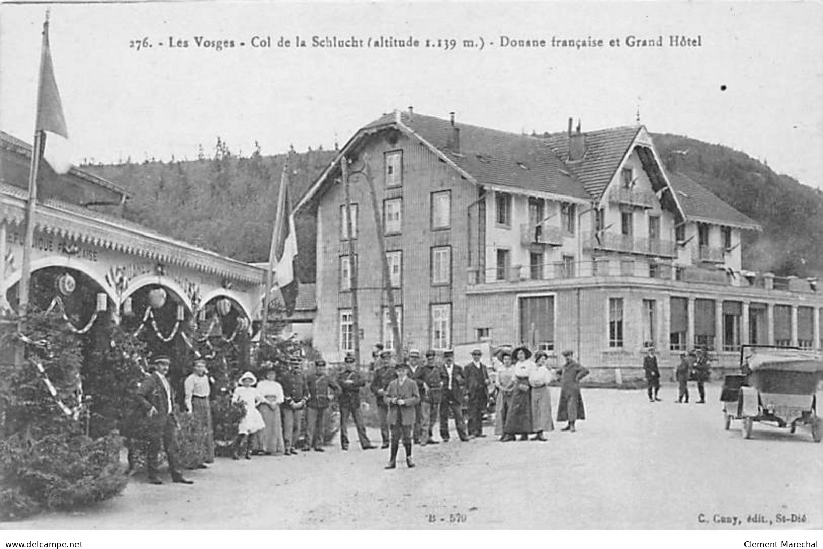 Col De La Schlucht - Douane Française Et Grand Hôtel - Très Bon état - Granges Sur Vologne