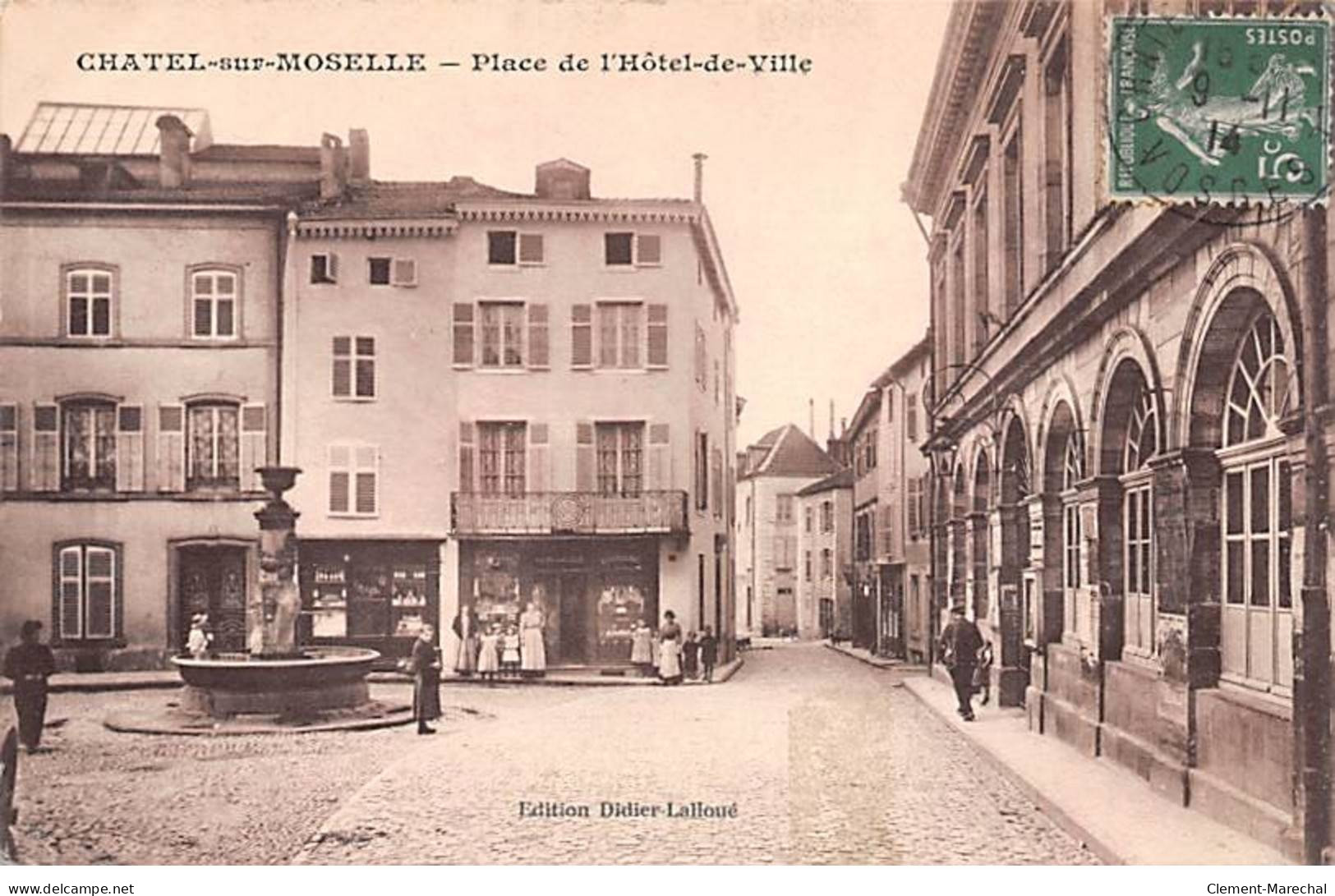 CHATEL SUR MOSELLE - Place De L'Hôtel De Ville - Très Bon état - Chatel Sur Moselle