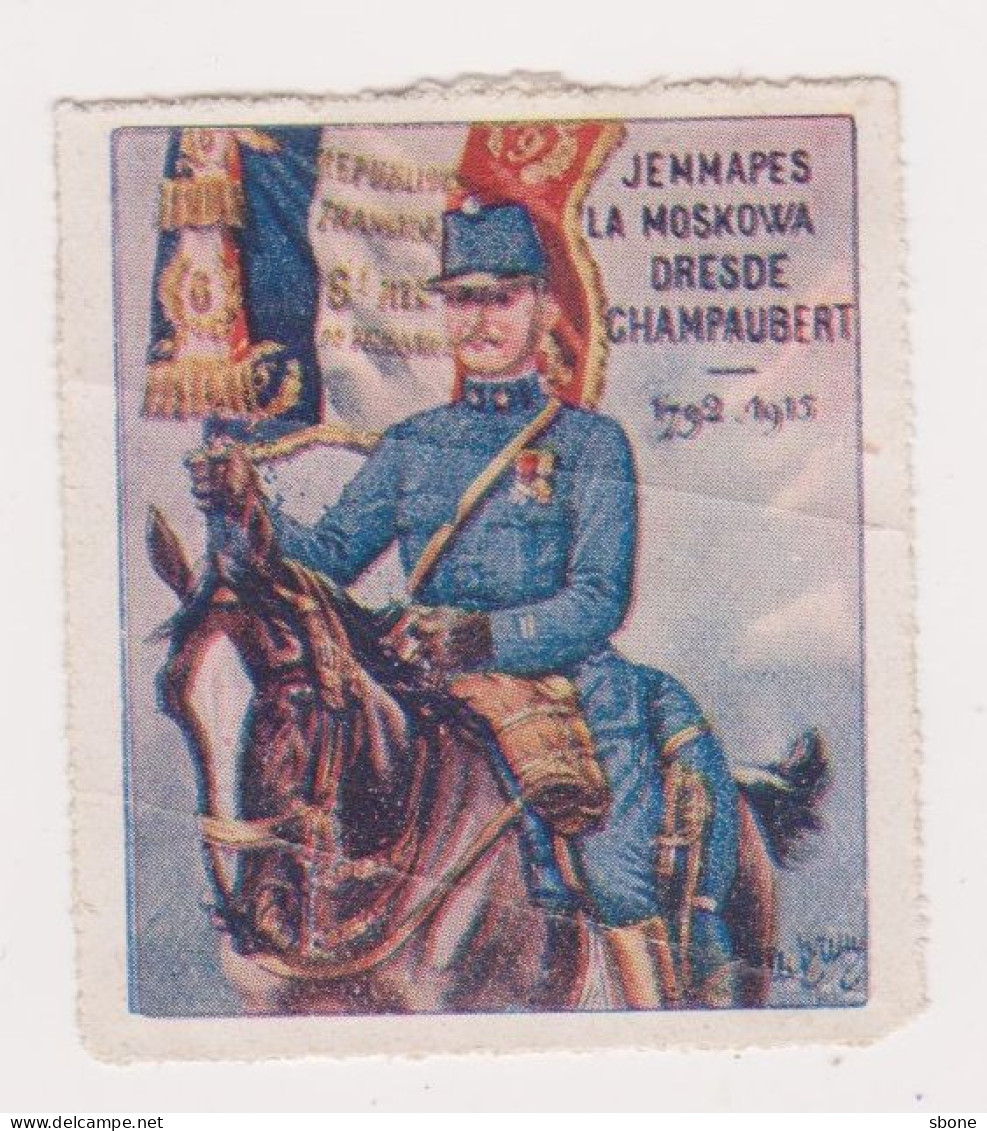 Vignette Militaire Delandre - 6ème Régiment De Hussards - Vignettes Militaires