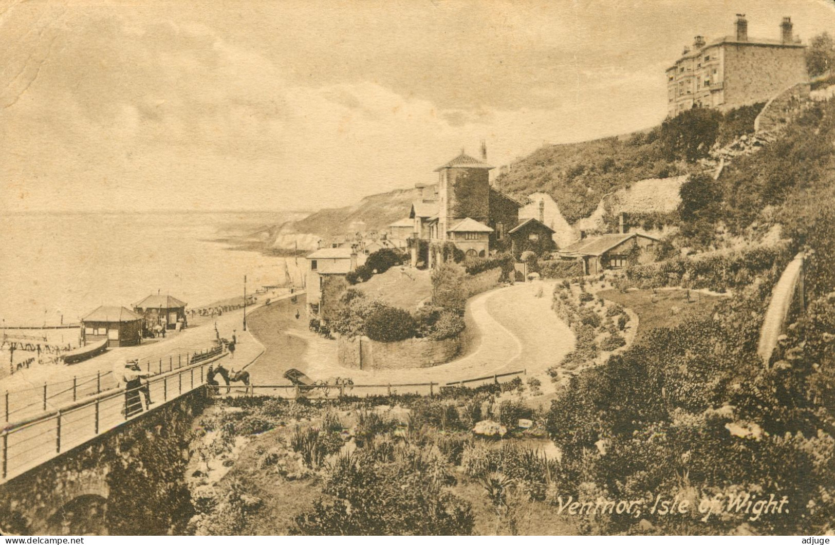 CPA-Isle Of Wight- VENTNOR - 1916-  Oblitération Forest Hill.S O S E** 2scans*** - Ventnor