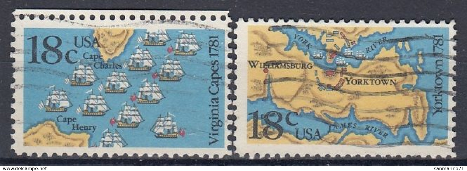 UNITED STATES 1511-1512,used,falc Hinged - Gebruikt