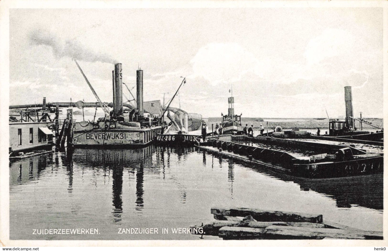 Zuiderzeewerken Afsluitdijk Zandzuiger In Werking K7171 - Den Oever (& Afsluitdijk)