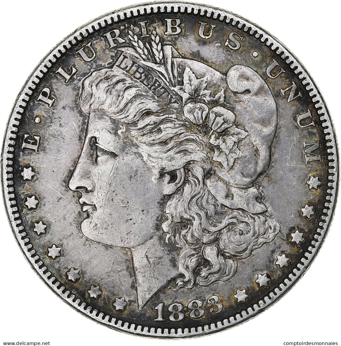 États-Unis, Dollar, Morgan, 1883, Philadelphie, Argent, TTB, KM:110 - 1878-1921: Morgan