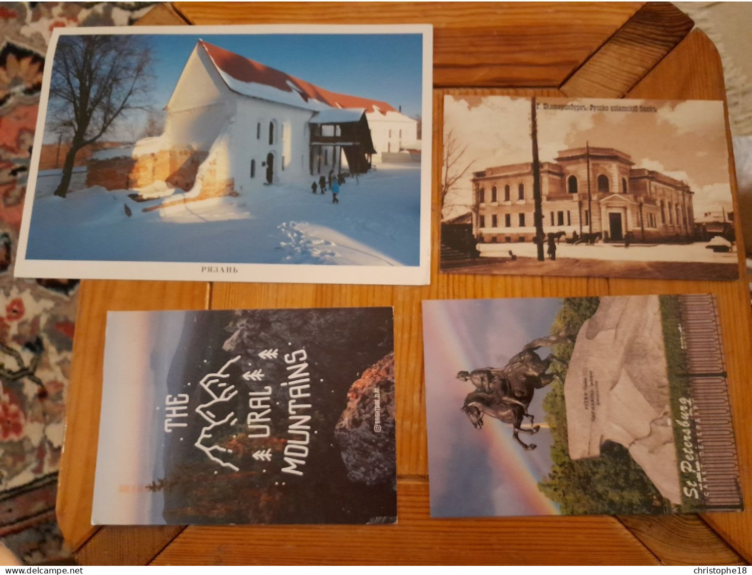 Russia 4 Postcrossing Postcards - Covers & Documents