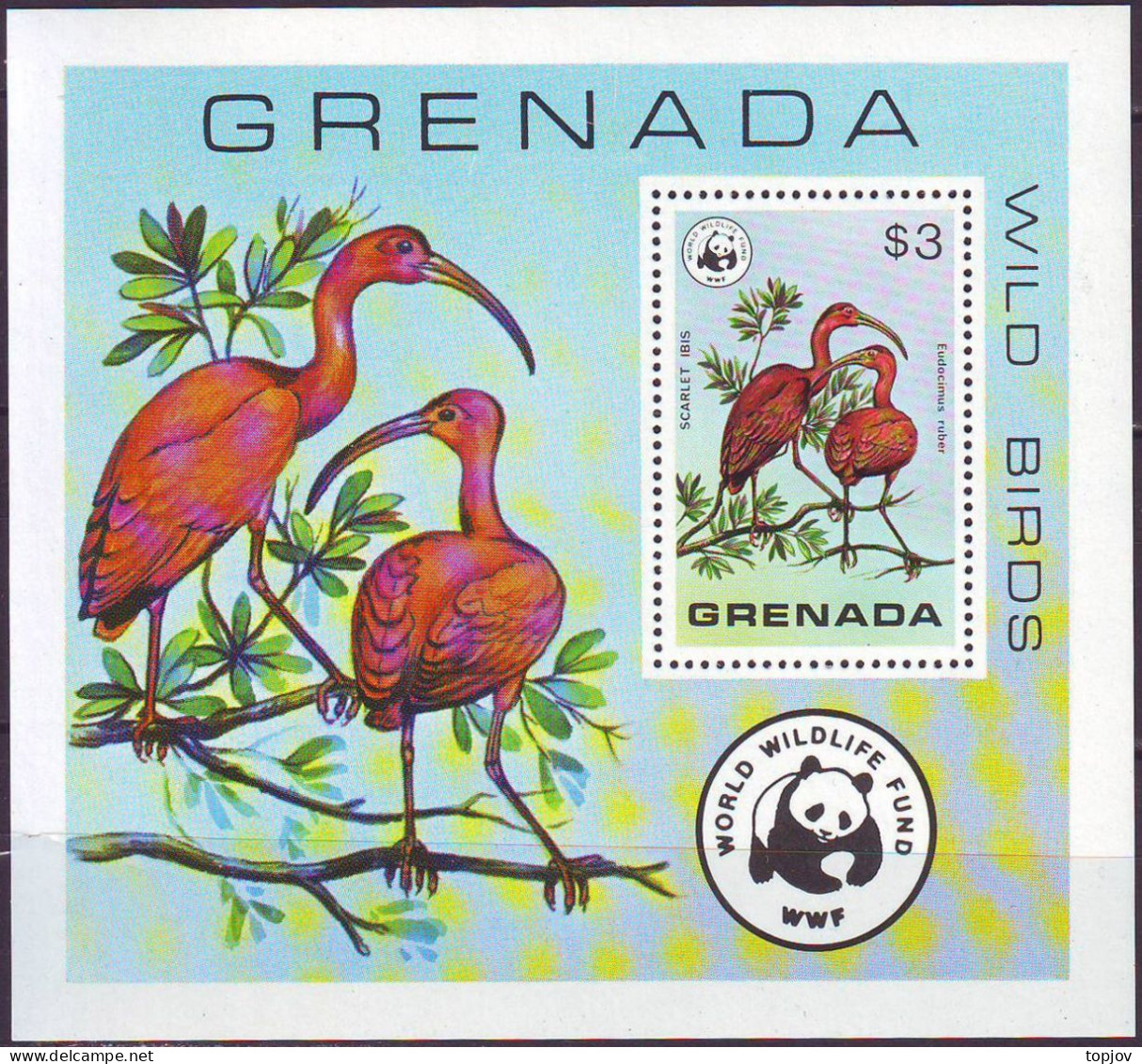 GRENADA - WWF BIRDS IBIS - **MNH - 1980 - Unused Stamps