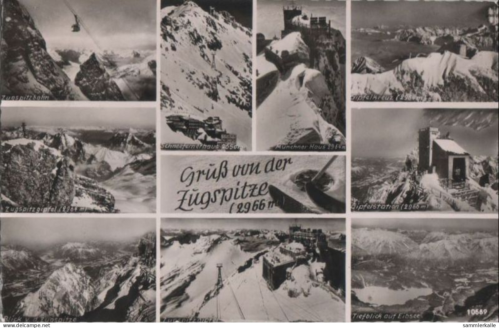 72216 - Zugspitze - U.a. Tiefblick Auf Eibsee - 1962 - Zugspitze