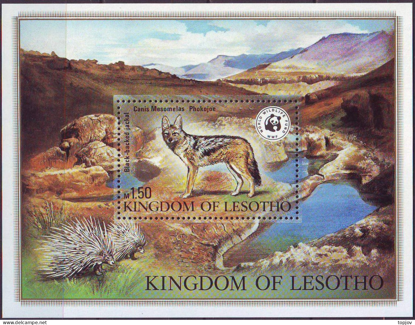 LESOTHO - WWF  JACKAL- **MNH - 1988 - Neufs