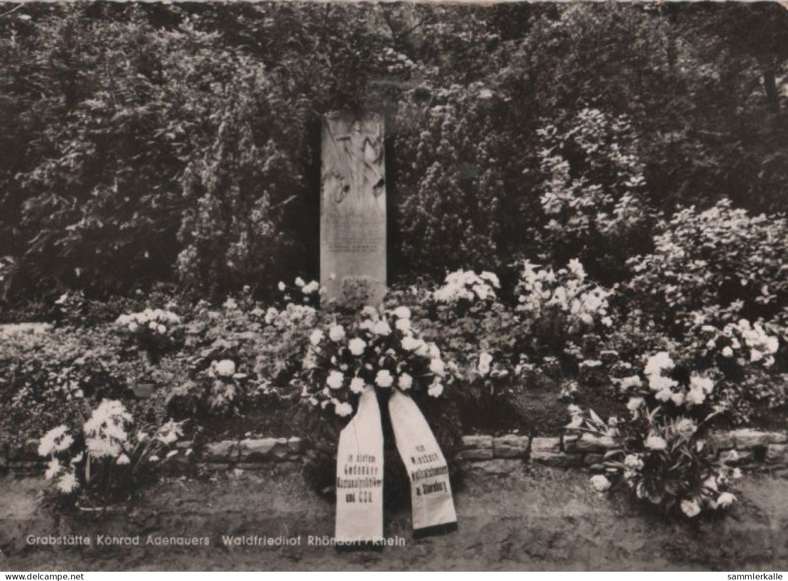 68161 - Bad Honnef-Rhöndorf - Waldfriedhof, Grab Adenauer - 1967 - Bad Honnef