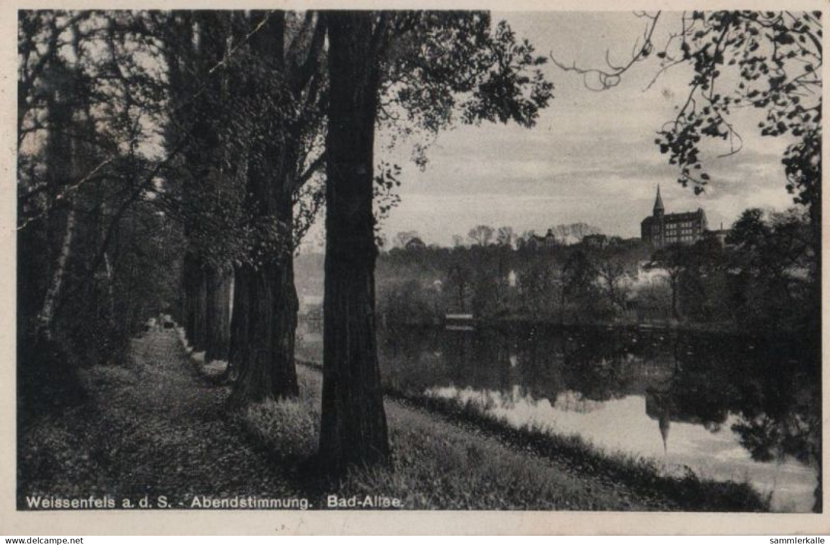 72682 - Weissenfels - Bad-Allee, Abendstimmung - 1934 - Weissenfels