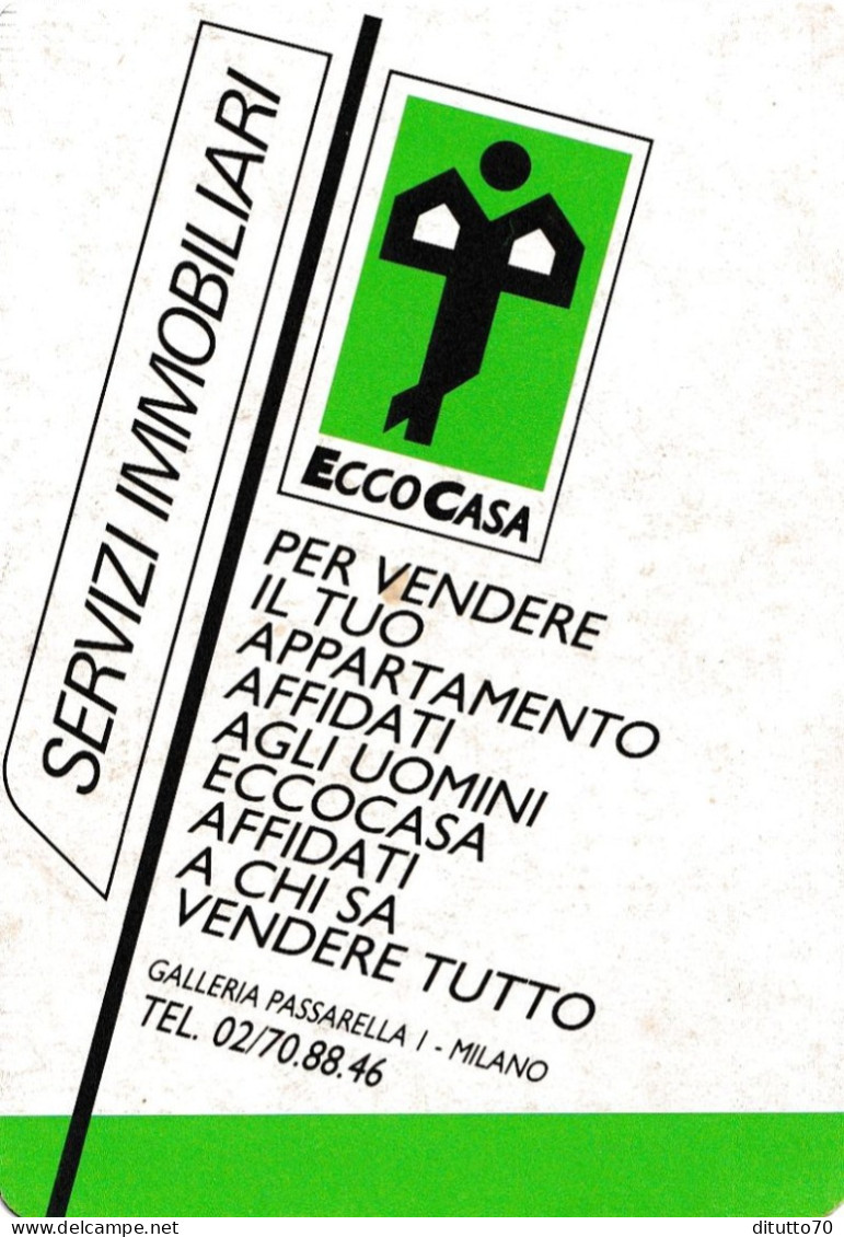 Calendarietto - Ecco Casa - Anno 1988 - Small : 1981-90