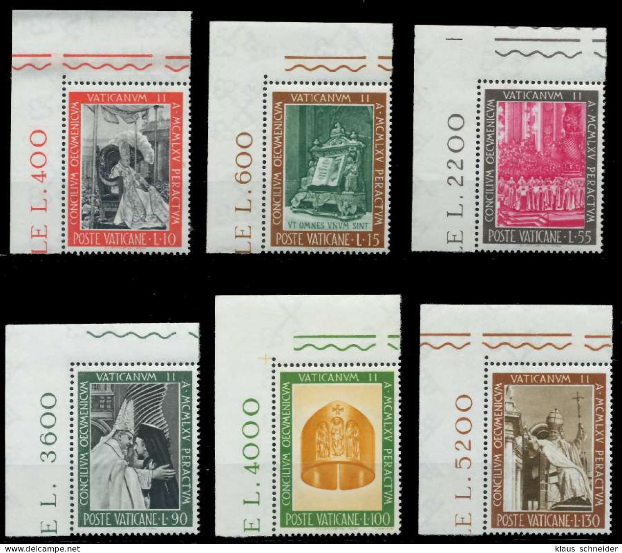 VATIKAN 1966 Nr 508-513 Postfrisch ECKE-OLI X809B3E - Unused Stamps
