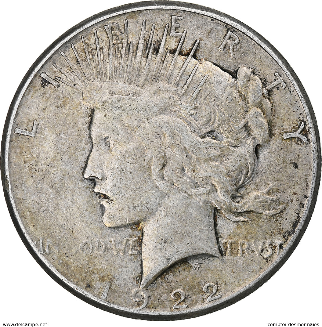 États-Unis, Dollar, Peace, 1922, San Francisco, Argent, TB+, KM:150 - 1921-1935: Peace (Pace)