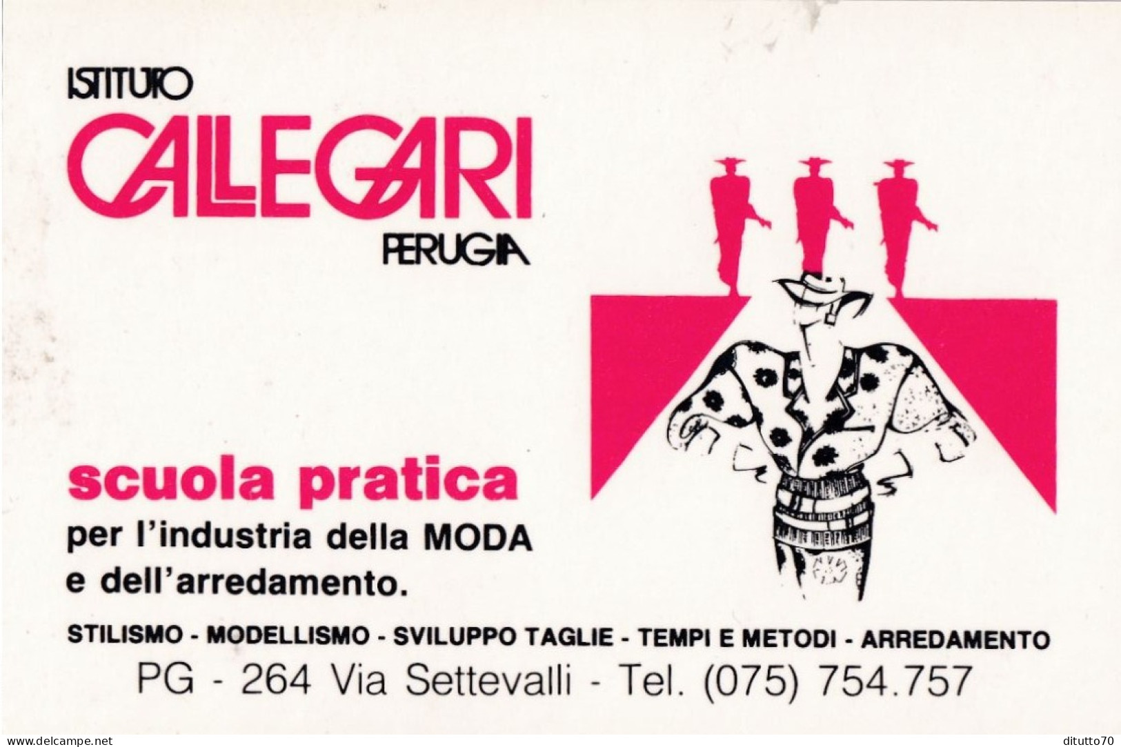 Calendarietto - Istituto Callegari - Perugia - Anno 1987 - Klein Formaat: 1981-90