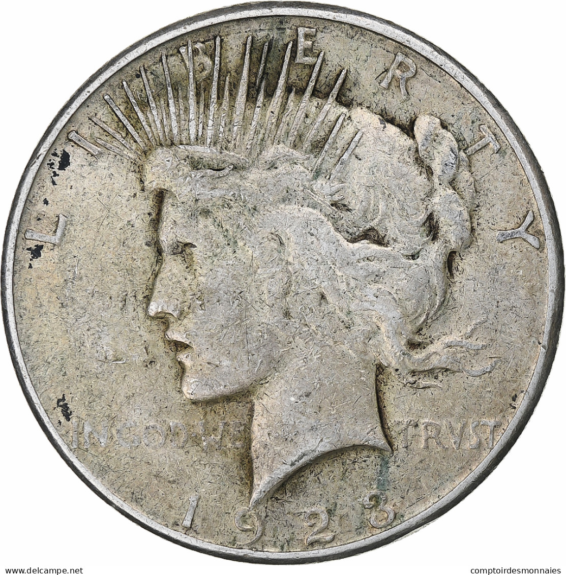 États-Unis, Dollar, Peace, 1923, San Francisco, Argent, TB+, KM:150 - 1921-1935: Peace