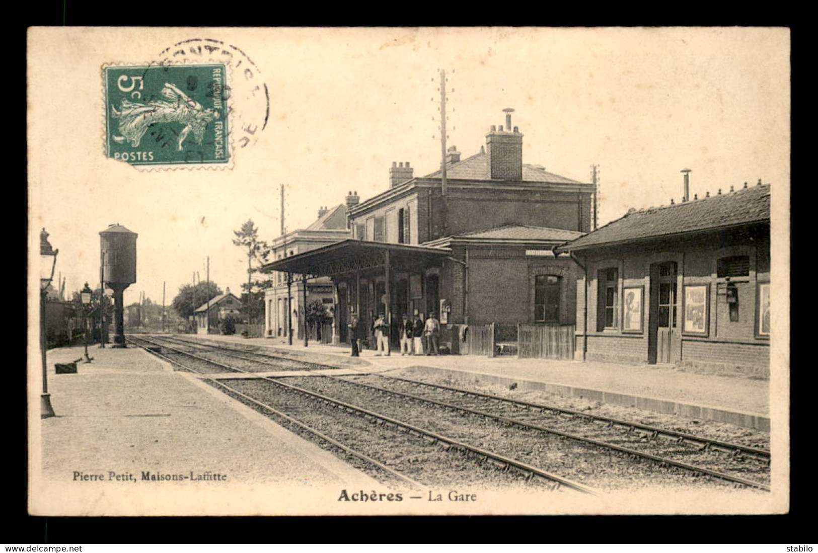 78 - ACHERES - LES QUAIS DE LA GARE DE CHEMIN DE FER - Acheres