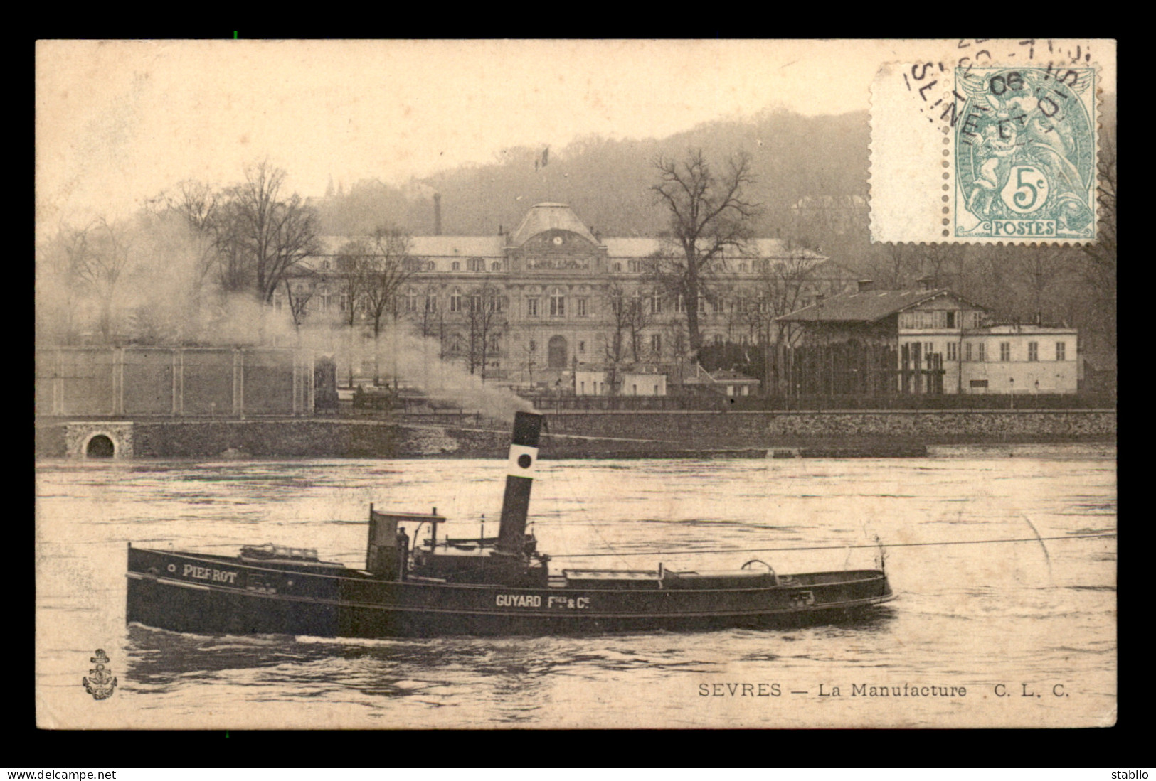 BATEAUX - PENICHE - REMORQUEUR PIERROT GUYARD FRERES ET CIE - SEVRES - Embarcaciones