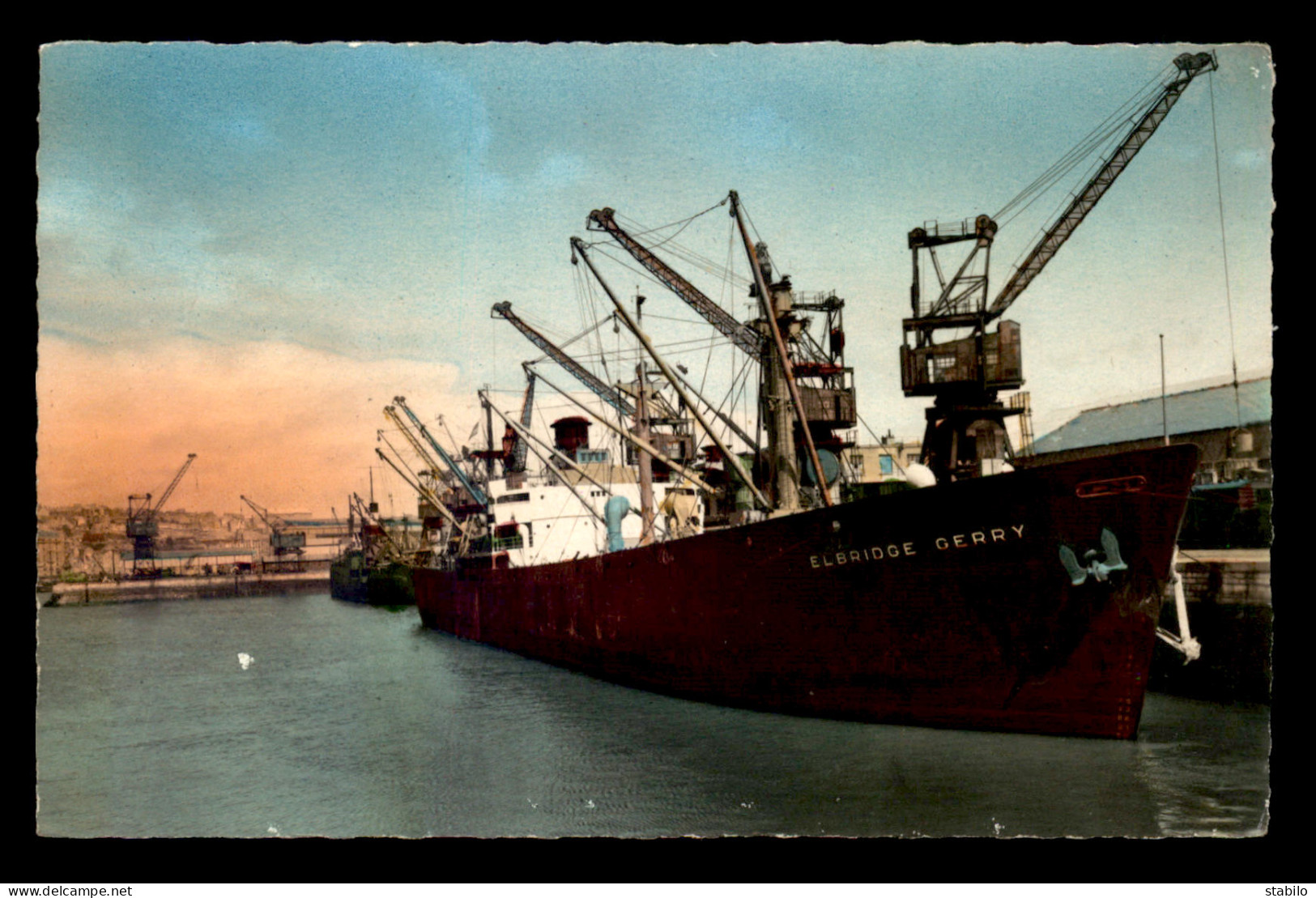 BATEAUX - CARGOS - LE ELBRIDGE GERRY A QUAI - BOULOGNE-SUR-MER - Handel