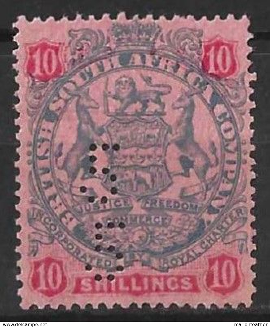 RHODESIA...QUEEN VICTORIA...(1837-01..).......10d......SG50......DIE II.......FISCAL.... - Southern Rhodesia (...-1964)