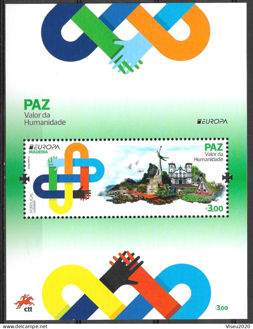 Portugal 2023 - Europa - Paz, Valor De Humanidade - Açores - Bl 681 - Hojas Bloque