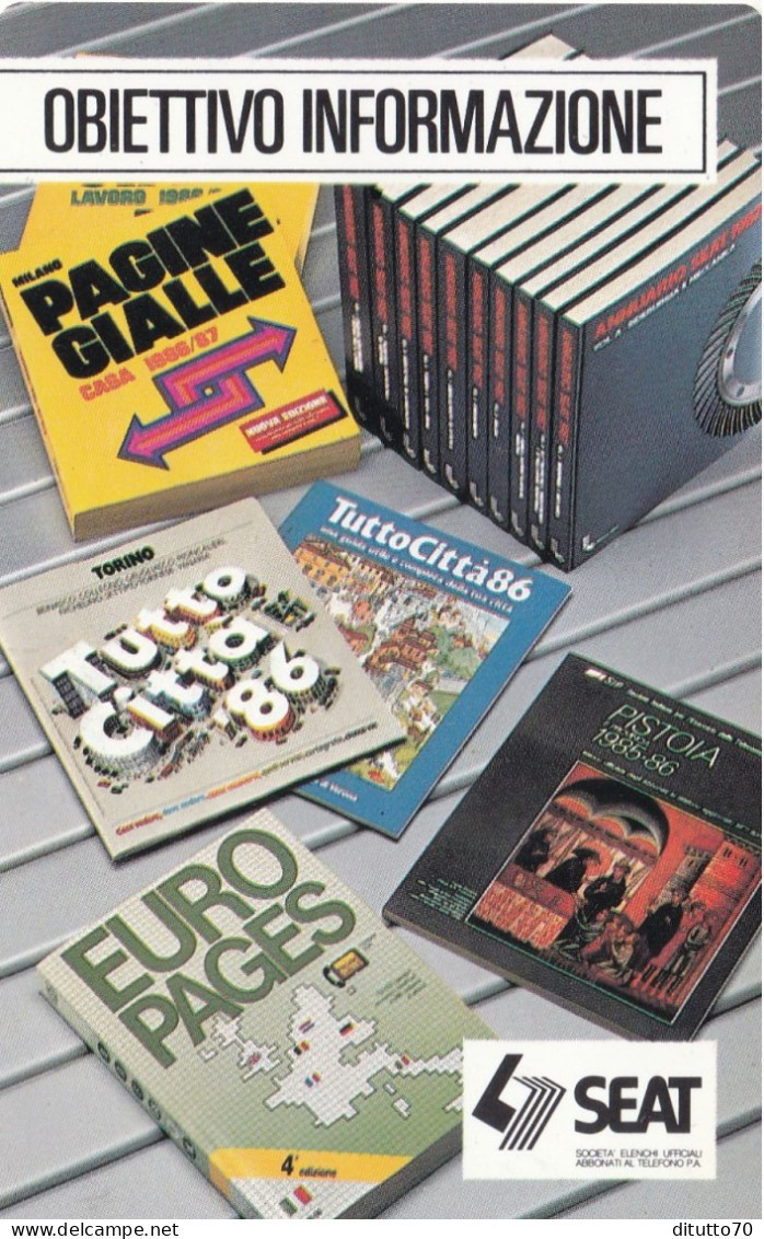 Calendarietto - PAGINE GIALLE - Seat - Anno 1987 - Tamaño Pequeño : 1981-90