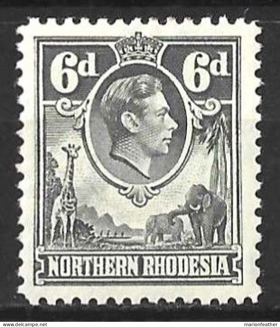 NORTHERN RHODESIA...KING GEORGE VI....(1936-52..)......6d.......SG38.........MH... - Rhodésie Du Nord (...-1963)