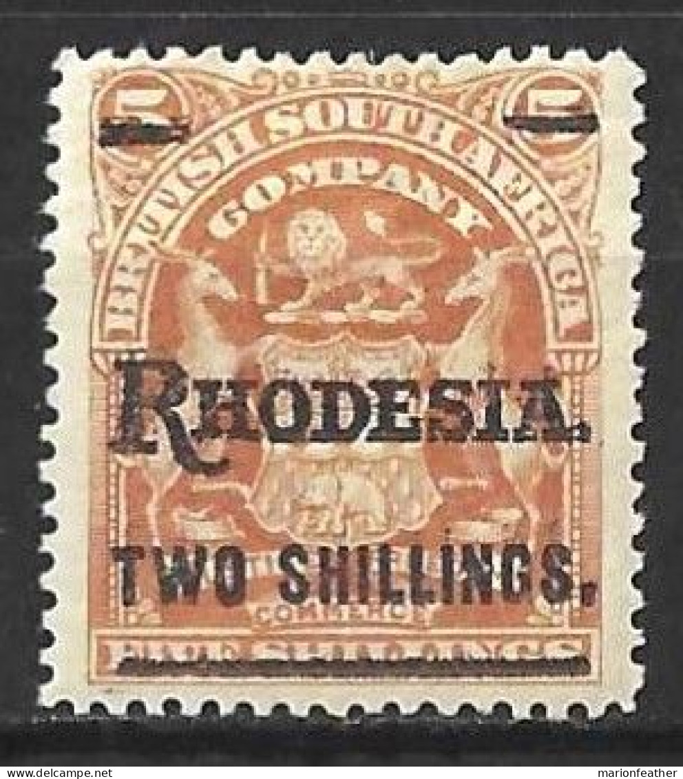 RHODESIA...KING EDWARD VII...(1901-10..).....2/- ON 5/-........SG118..........MH.... - Rodesia Del Sur (...-1964)