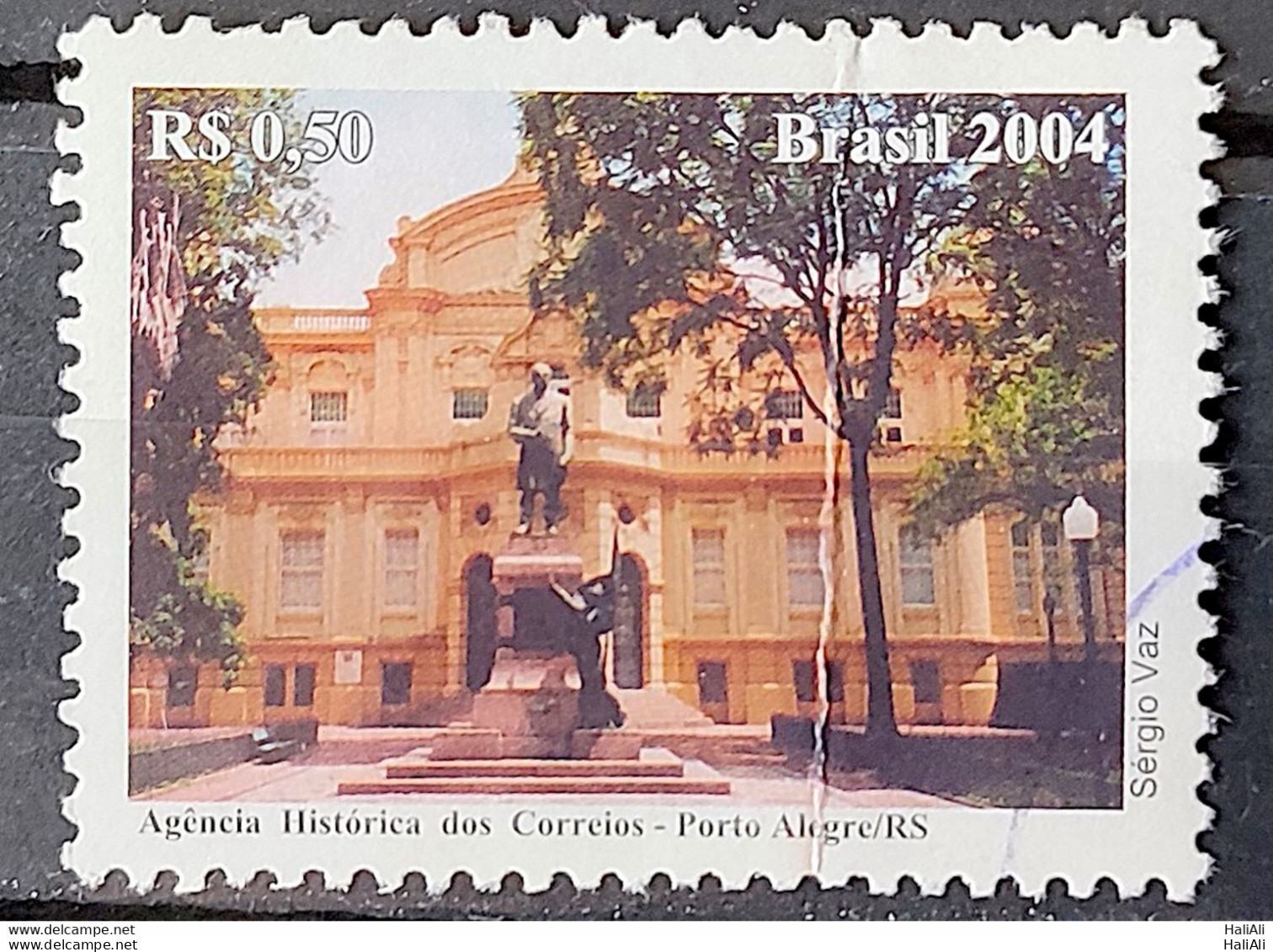 C 2600 Brazil Stamp Historic Agency Of Post Office Porto Alegre Postal Service 2004 Circulated 2 - Usados