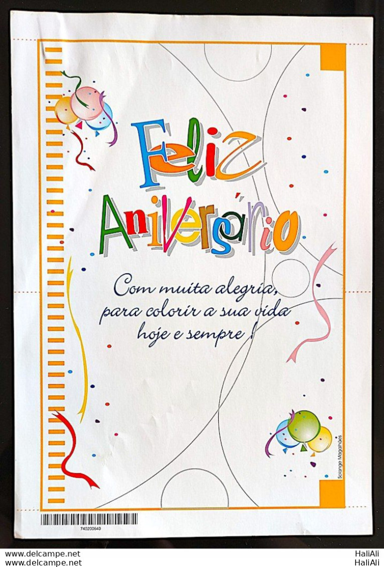 Brazil Aerogram Cod 135 Anniversary Confettes 2004 - Entiers Postaux