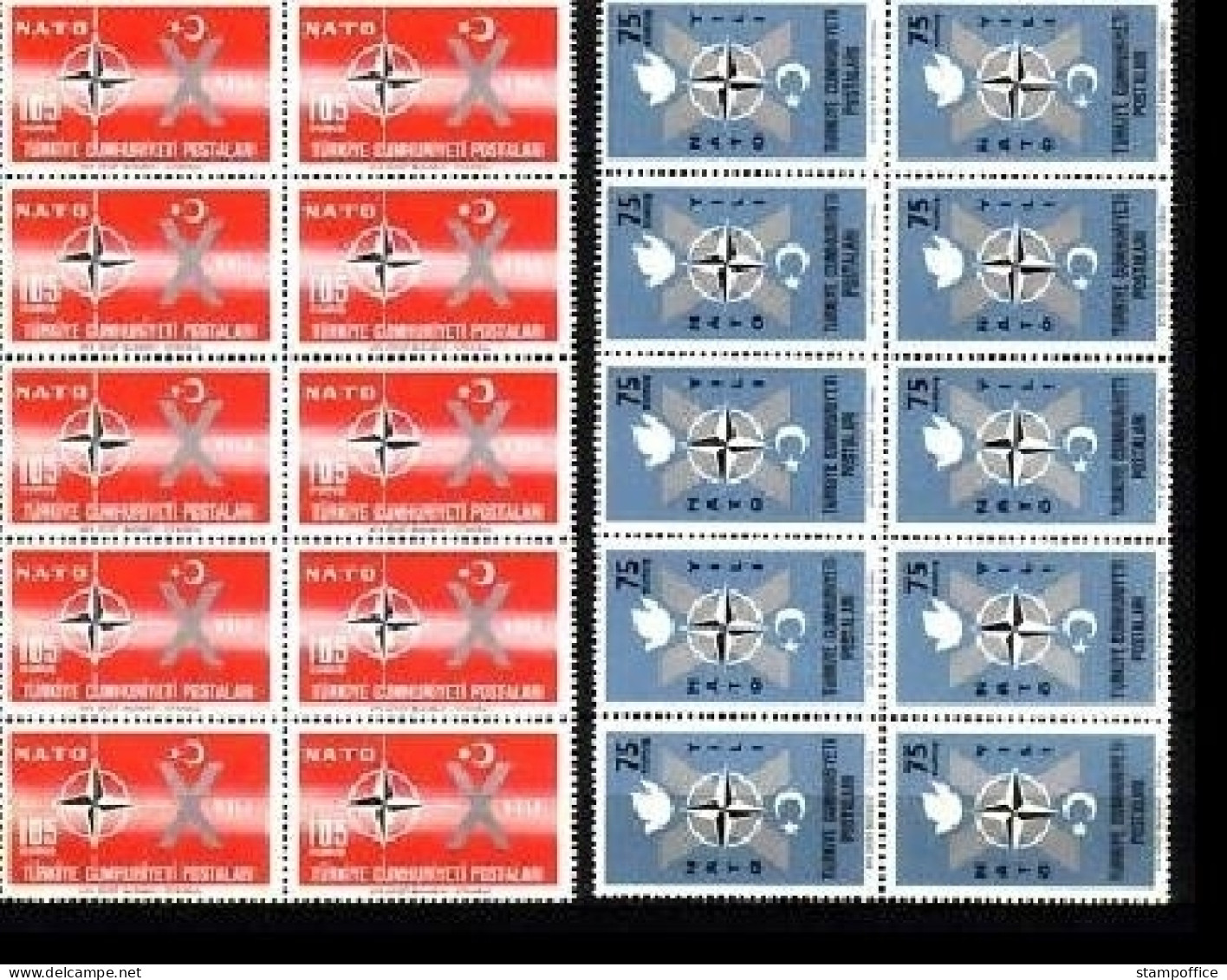 TÜRKEI MI-NR. 1830-1831 POSTFRISCH(MINT) 10 JAHRE NATO - NATO