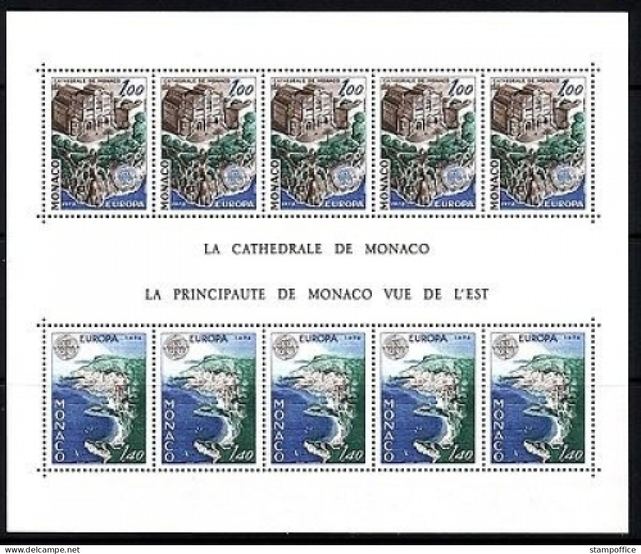 MONACO BLOCK 12 POSTFRISCH EUROPA CEPT 1978 BAUDENKMÄLER - 1978