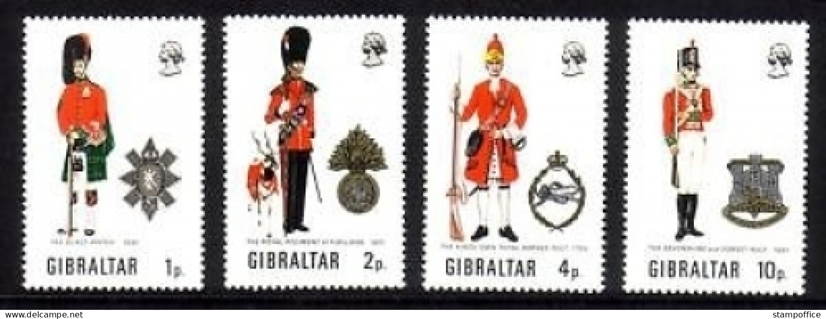 GIBRALTAR MI-NR. 279-282 POSTFRISCH(MINT) MILITÄRUNIFORMEN (III) - Gibraltar