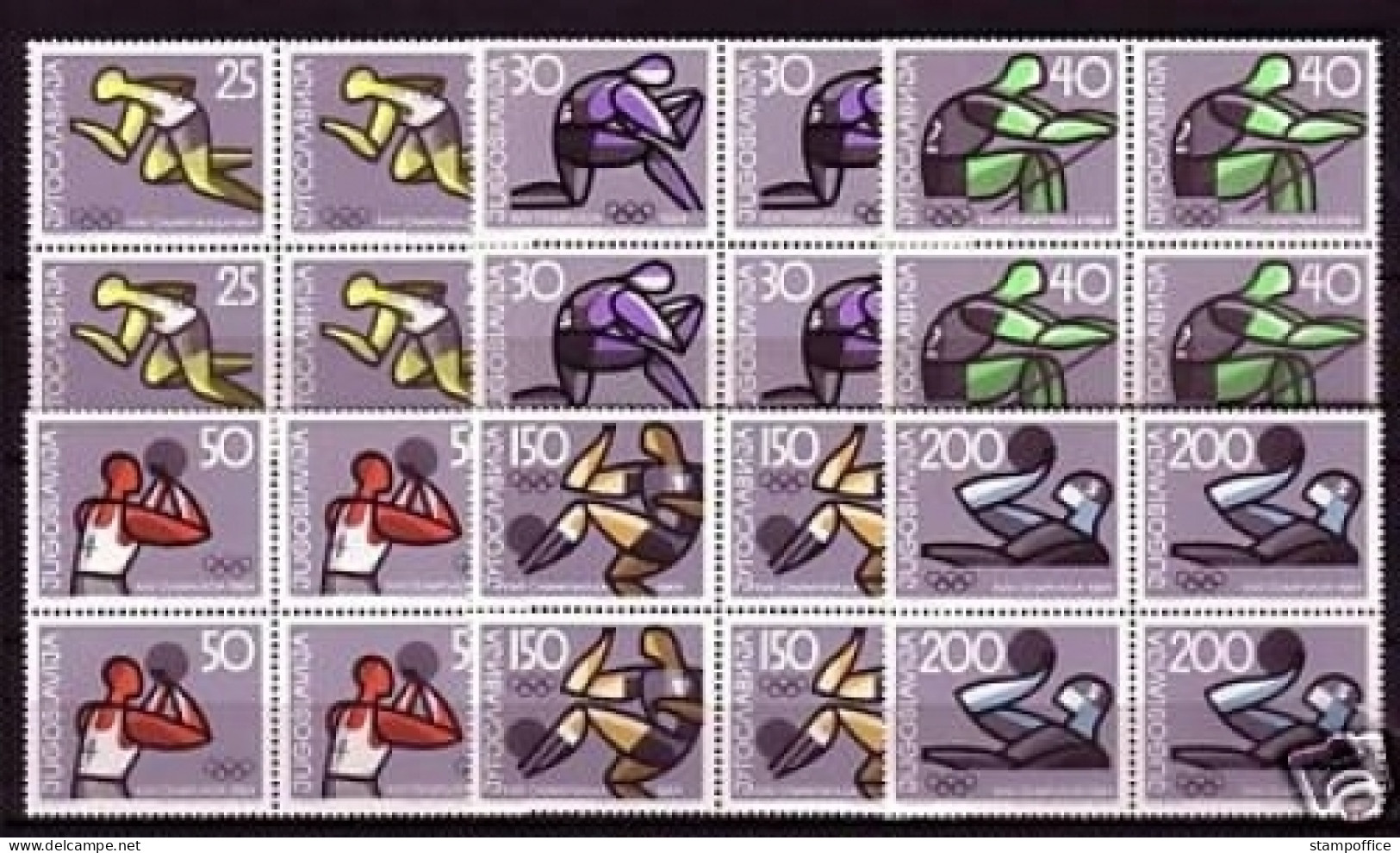 JUGOSLAWIEN 4 X MI-NR. 1076-1081 POSTFRISCH(MINT) OLYMPISCHE SPIELE 1964 - Estate 1964: Tokio