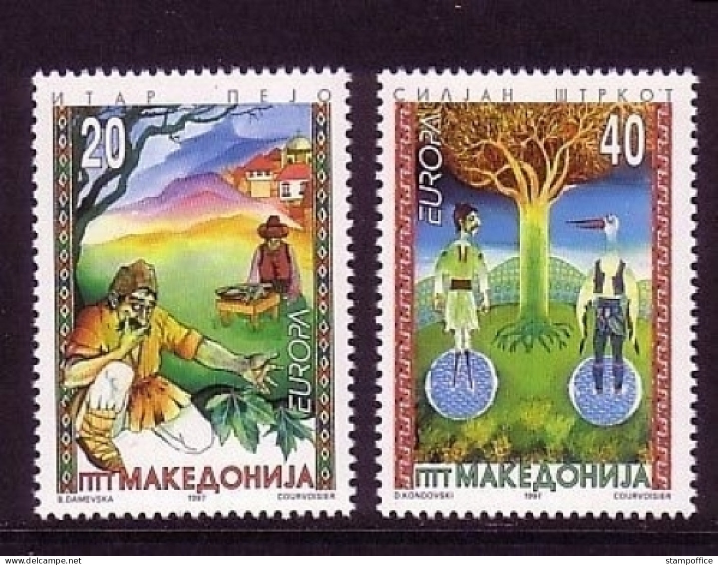 MAKEDONIEN MI-NR. 102-103 POSTFRISCH EUROPA 1997 SAGEN LEGENDEN - 1997