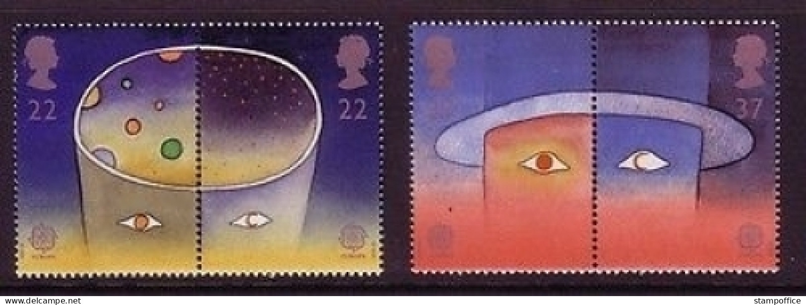 GROSSBRITANNIEN MI-NR. 1337-1340 POSTFRISCH(MINT) EUROPA CEPT 1991 - EUROPÄISCHE WELTRAUMFAHRT - 1991